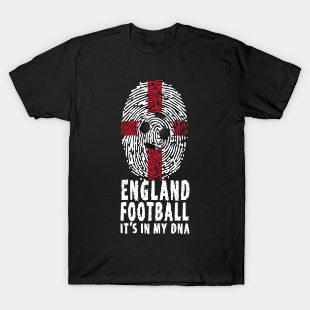 England Football Soccer Its In My DNA T-Shirt by tropicalteesshop